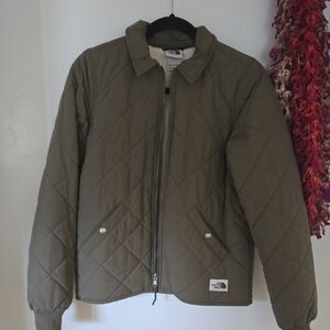 The North Face Green Quilted Puffer Jacket